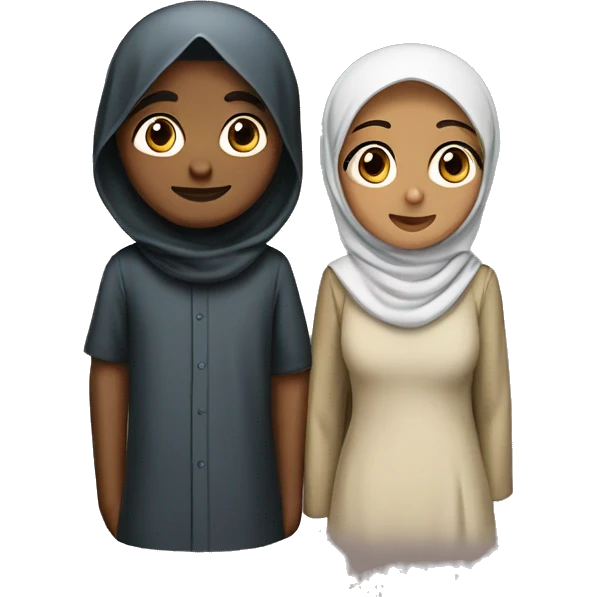 Hijabi girl and hindu pboy emoji