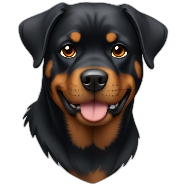 Un rottweiler emoji