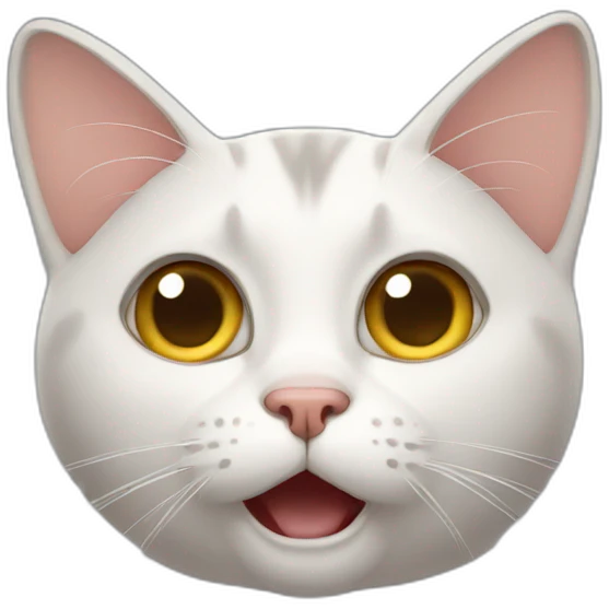 Cat shocked emoji