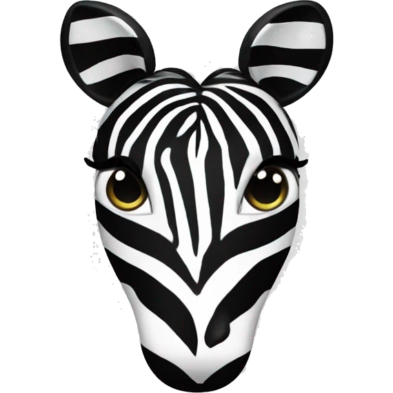 Herz mit Zebra Muster  emoji