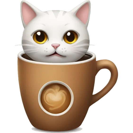cat with coffee  emoji