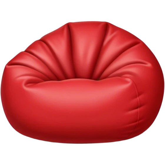Red bean bag emoji