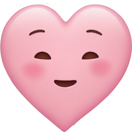 baby pink heart emoji