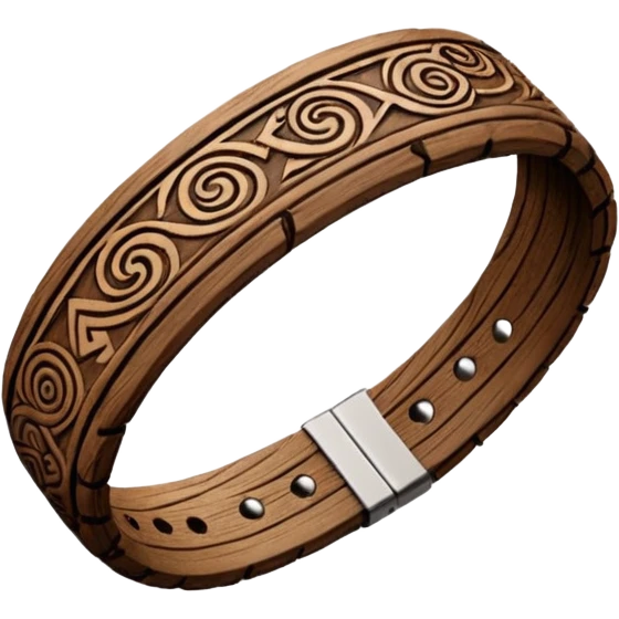 wooden viking wristband emoji
