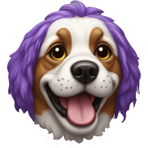 clown dog emoji