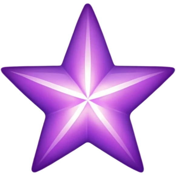Purple star shimmery emoji