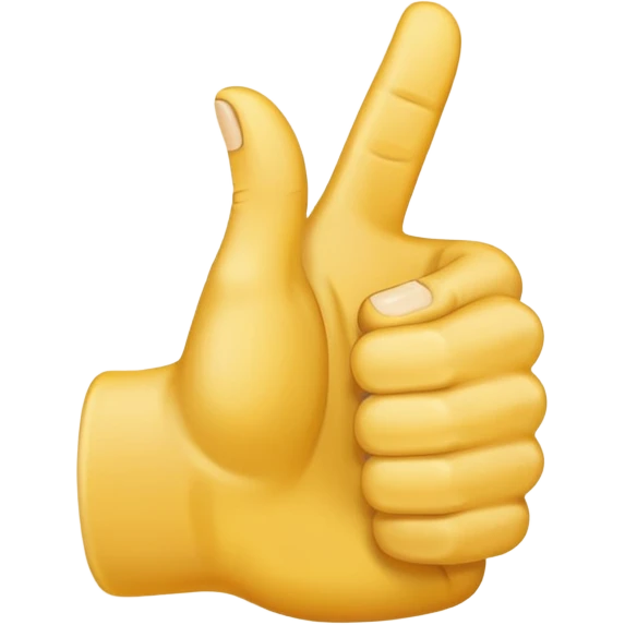 thumbs up hand, positive, yellow emoji