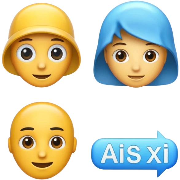 Real vs ai  text emoji