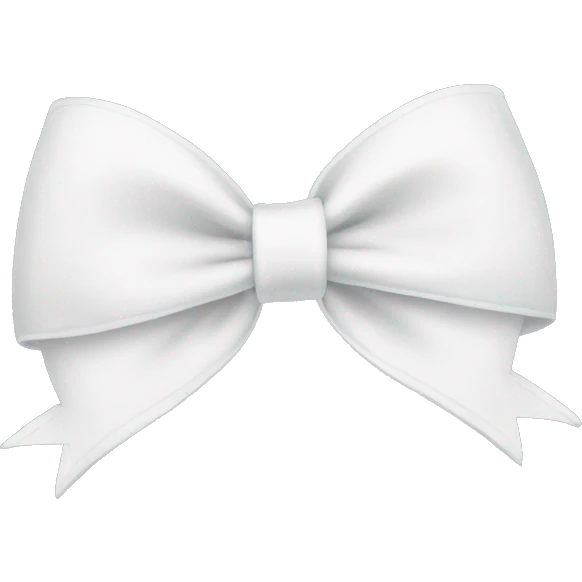 White bow emoji