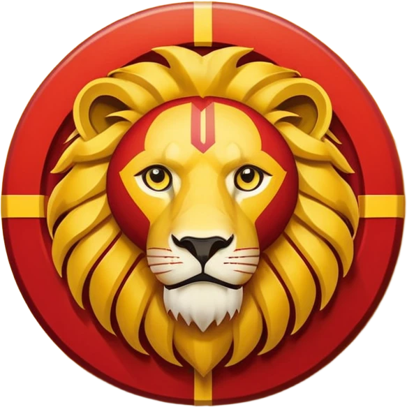 Türkiye futbol ligindeki Galatasaray fk futbol kulübünün logosunu yapar mısın emoji