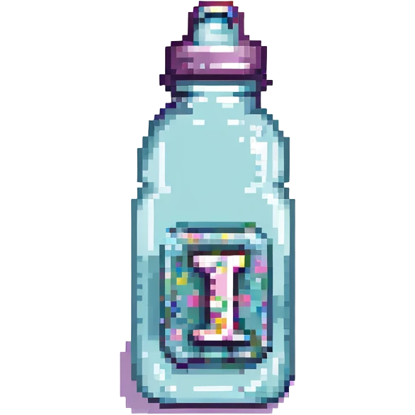 baby bottle with letter J monogram emoji
