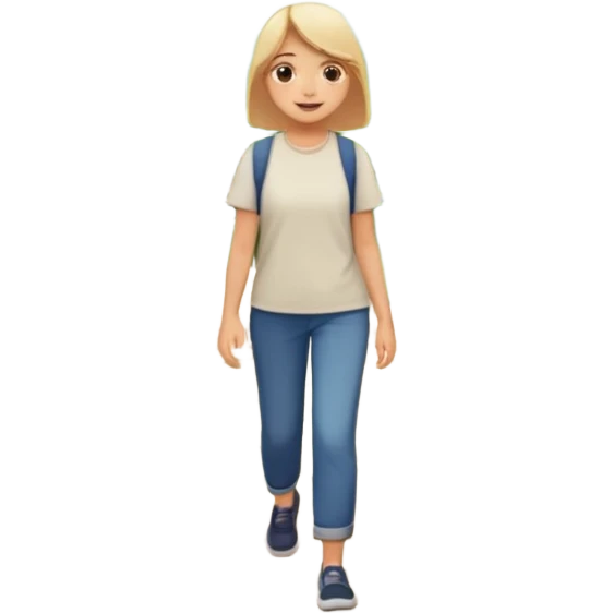 someone walking IN THE GARDEN on a path with flower and plants around him emoji