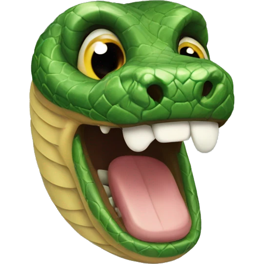 Snake biting towards me emoji