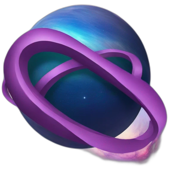 Infinity logo planet emoji