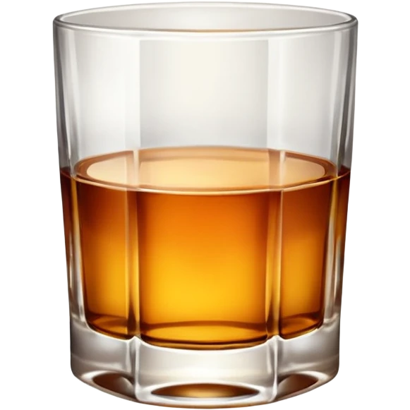 glass of whiskey, no splashes emoji