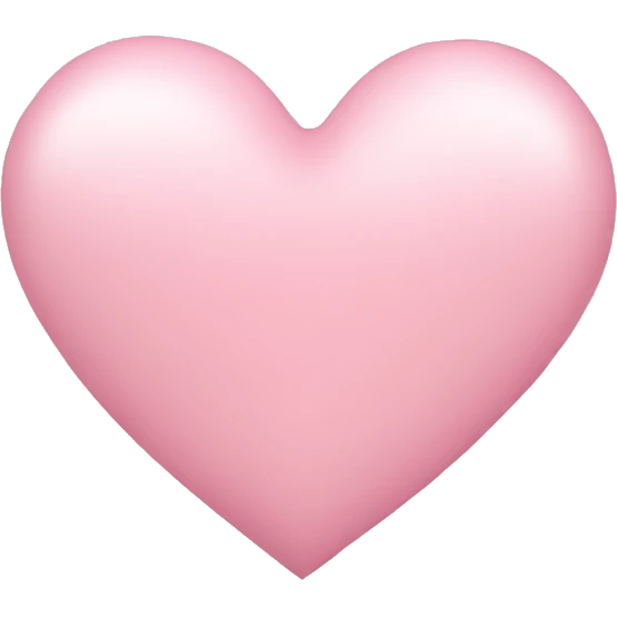 Light pink heart emoji