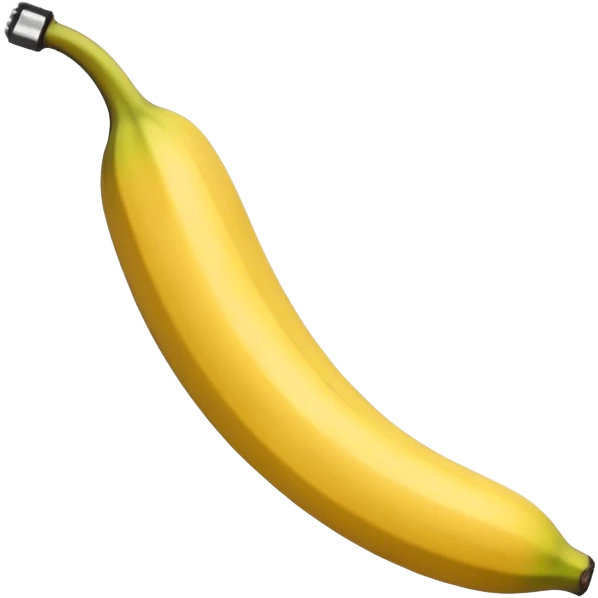 A banana clip is a curved, banana-shaped hair accessory with teeth on both sides that hinge together, designed to secure hair in a vertical ponytail or "banana curl" style emoji