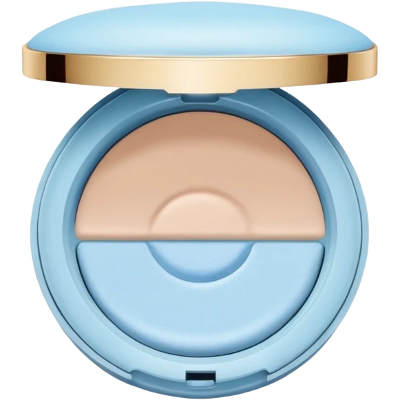 cushion foundation Pact in ligt blue color + wing emoji