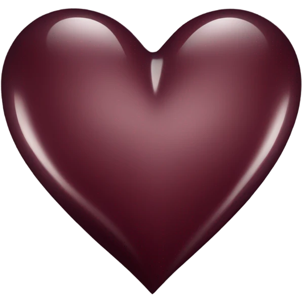 Burdundy heart emoji