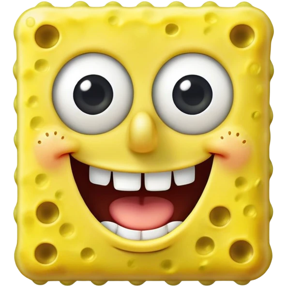 spongebob smiling with teeth emoji