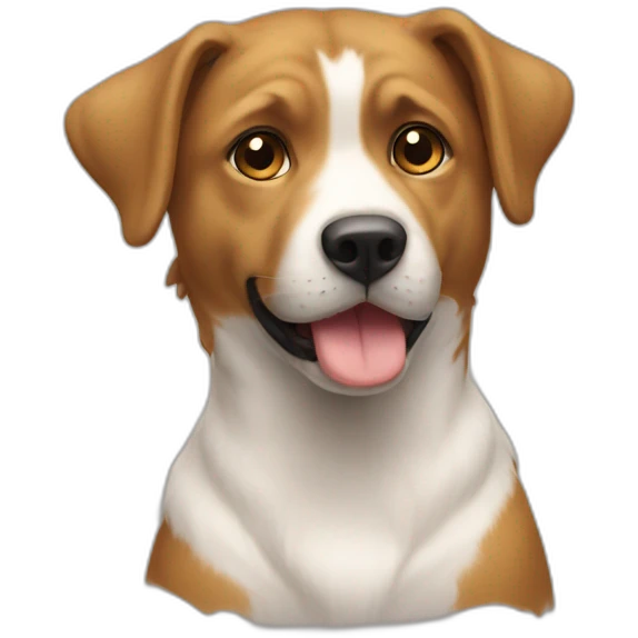 Chat sur chien emoji