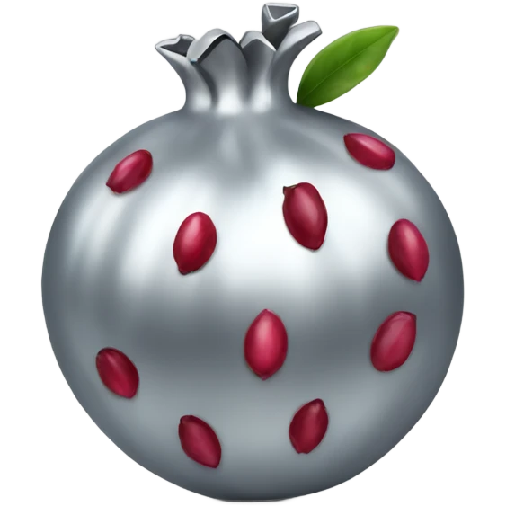 Silver pomegranate emoji