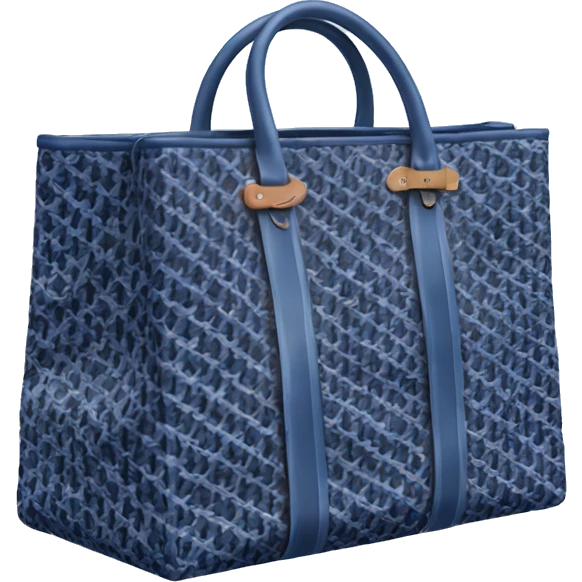 goyard bag blue emoji