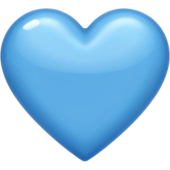 Blue heart with measuring scale emoji