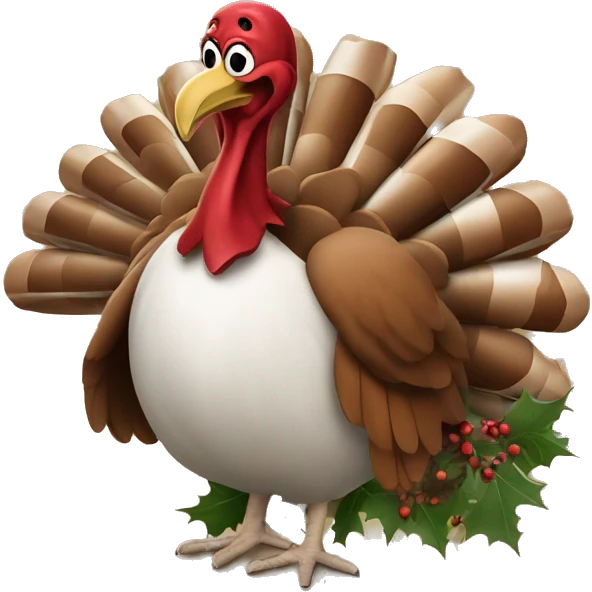 Wassailing Turkey emoji