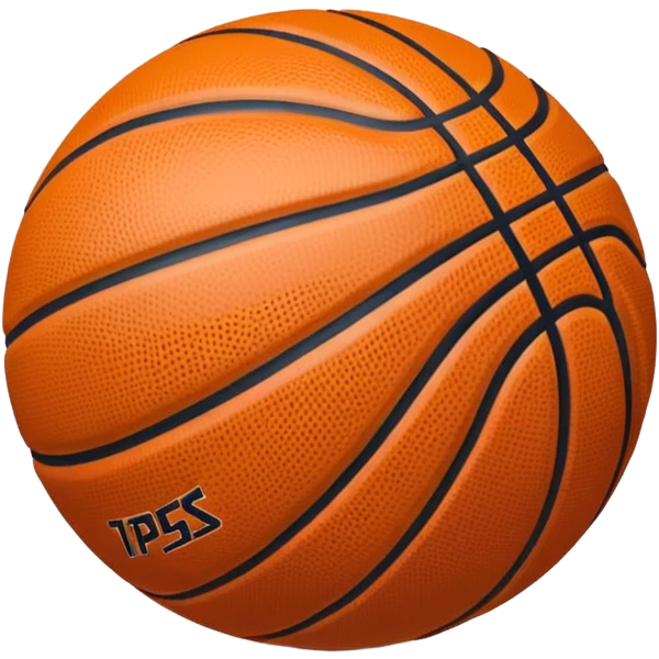 basketball ball object icon, glossy texture, clean seams, 3D cartoon, mobile game icon style, centered, soft shadow, clean background, no text, no watermark emoji