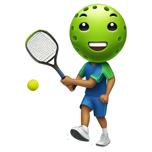 Playing pickleball emoji
