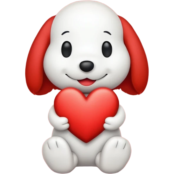 Snoopy heart  emoji