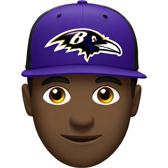 Ravens football hat emoji