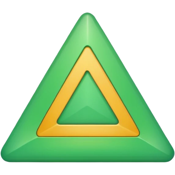 small green 2d up triangle emoji
