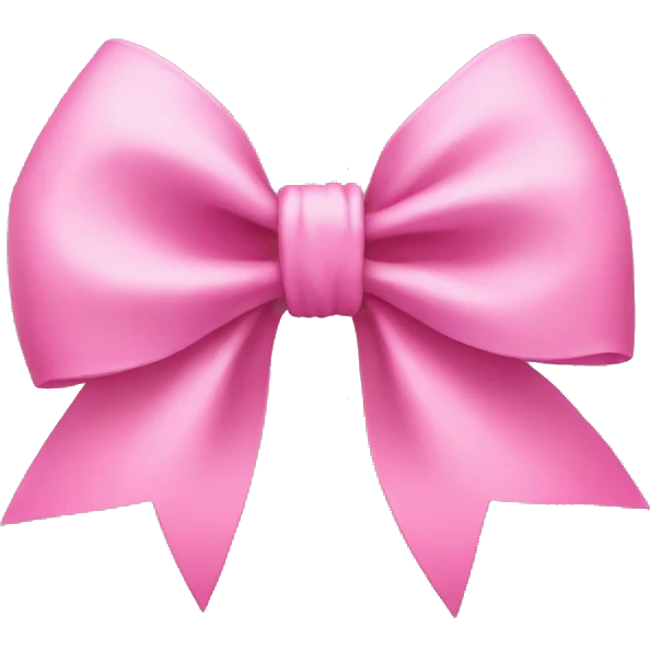 Pink bow emoji