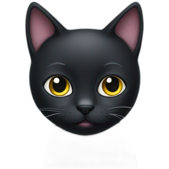 black cat babacool emoji
