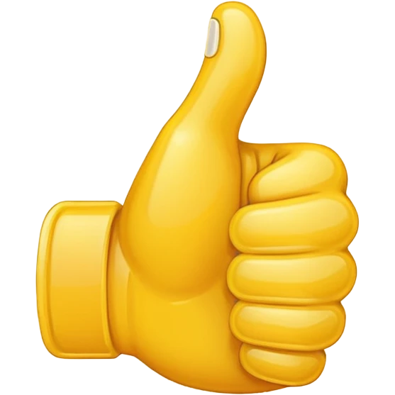 thumbs up emoji, positive and bold emoji