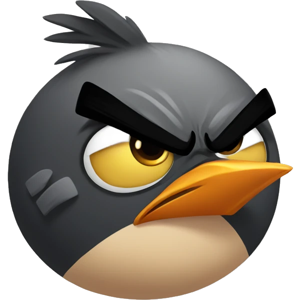 Angry bird emoji