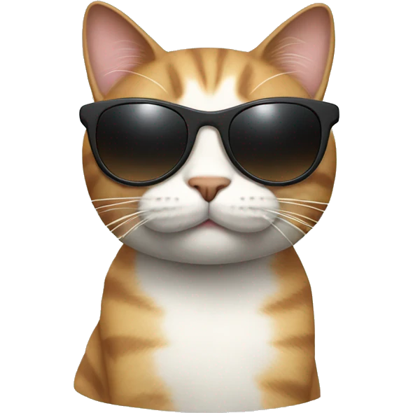 Cat with sunglasses emoji
