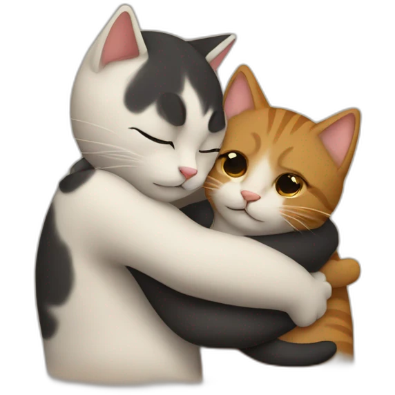 hugging cats emoji