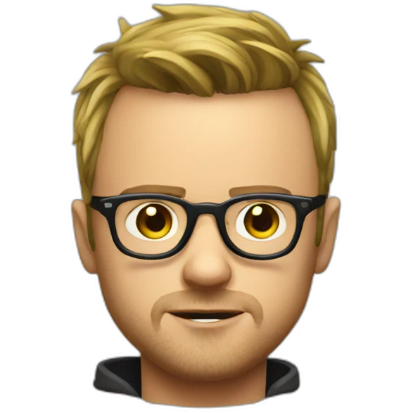 Jesse pinkman with glasses emoji