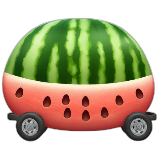 Watermelon car emoji