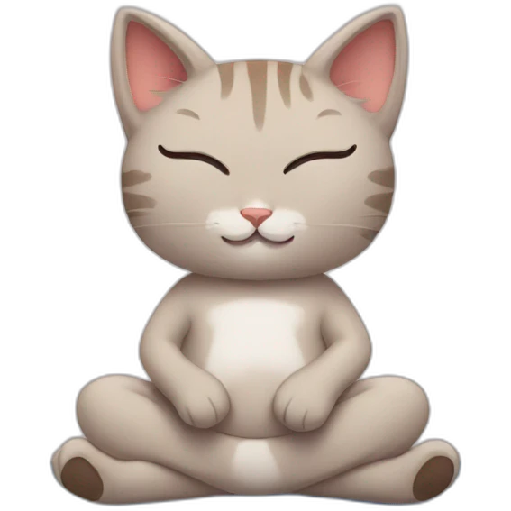 kitty yoga emoji