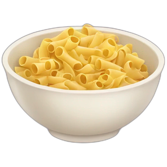 Kawaii bowl of pasta emoji