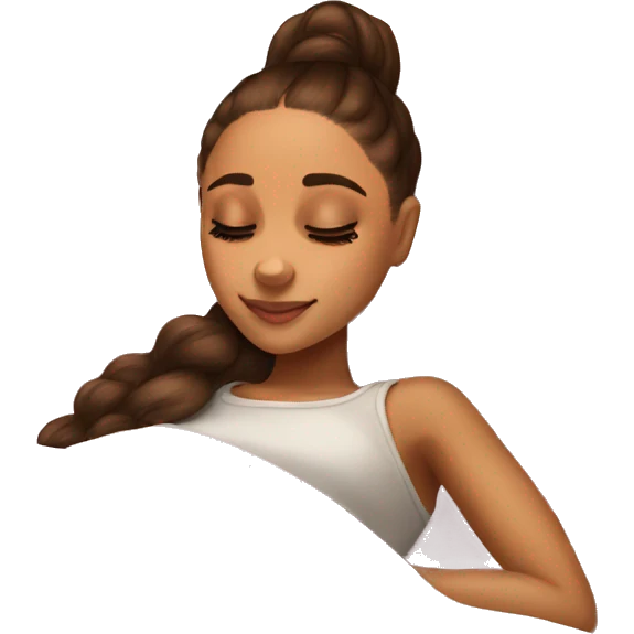 Ariana Grande sleeping emoji