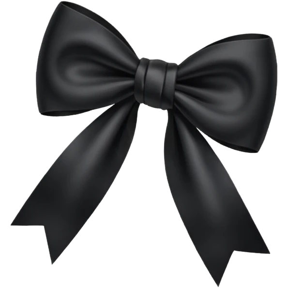 Black bow emoji