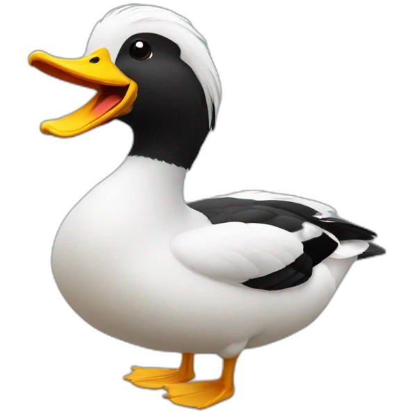 Canard black emoji