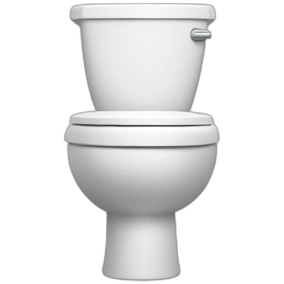 toilet with two arms emoji