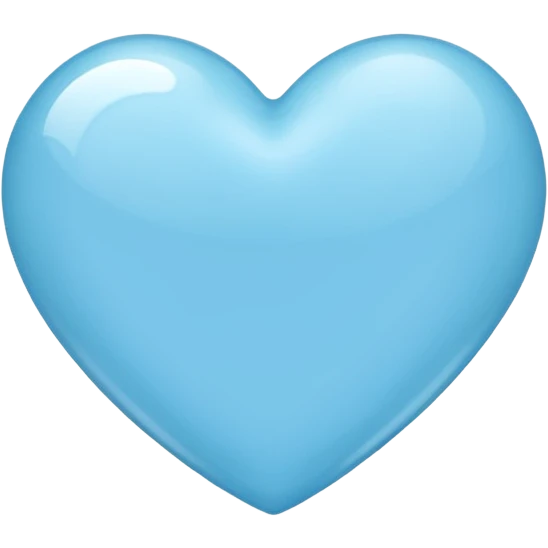 Light blu heart emoji