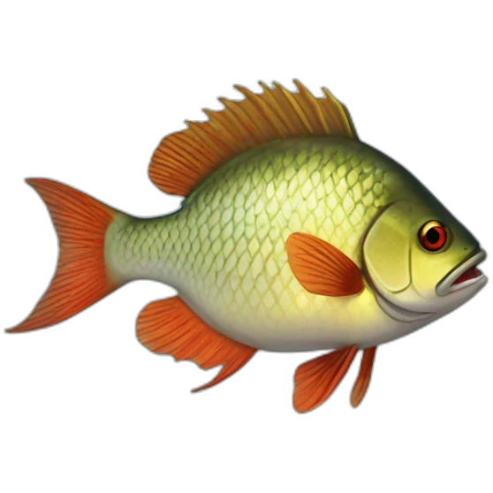 Poisson gobé emoji